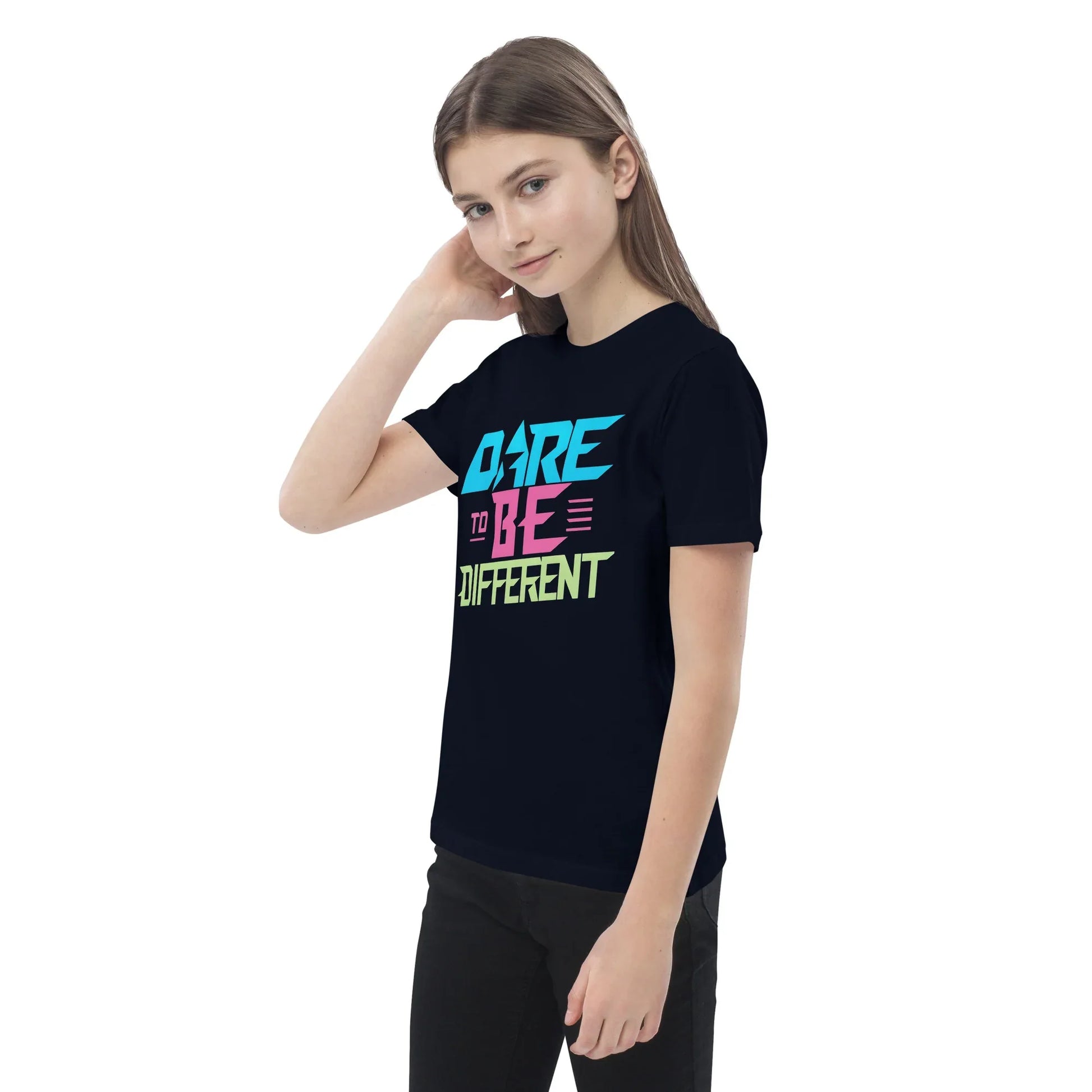 Organic Cotton Kids T-Shirt | Dare To Be Different - AwRans Clothing