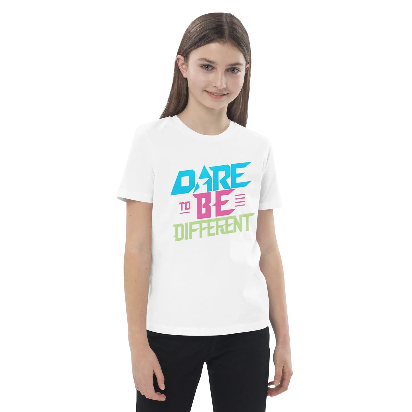 Organic Cotton Kids T-Shirt | Dare To Be Different - AwRans Clothing