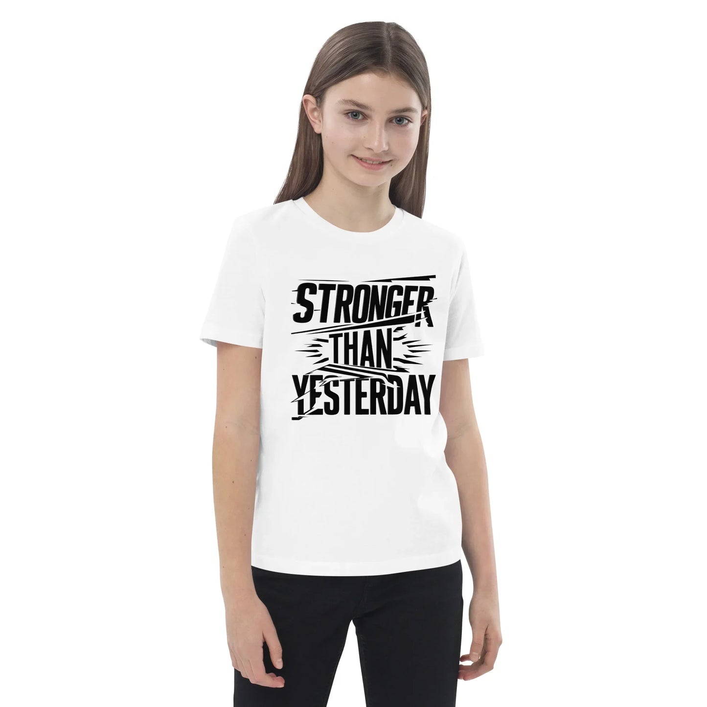 Organic Cotton Kids T-Shirt | Stronger Than Yesterday - AwRans Clothing