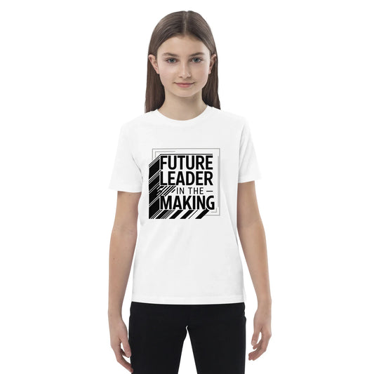 Organic Cotton Kids T-Shirt | FUTURE LEADER IN THE MAKING - AwRans Clothing