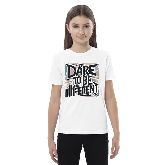 Organic Cotton Kids T-Shirt | Dare To Be Different - AwRans Clothing