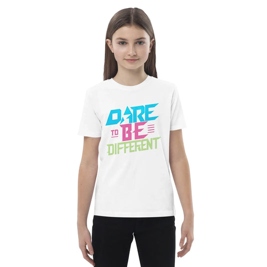 Organic Cotton Kids T-Shirt | Dare To Be Different - AwRans Clothing