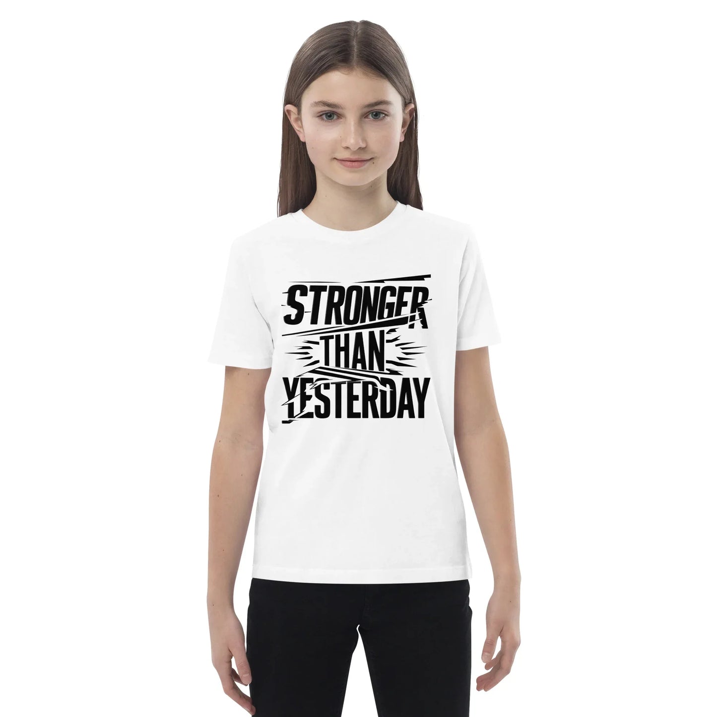 Organic Cotton Kids T-Shirt | Stronger Than Yesterday - AwRans Clothing