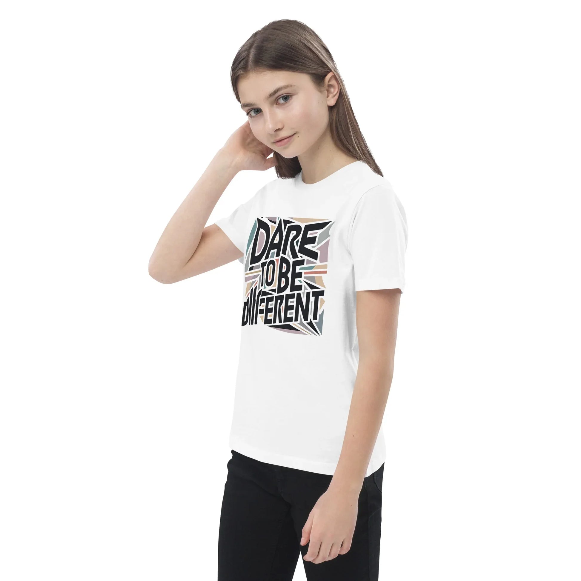 Organic Cotton Kids T-Shirt | Dare To Be Different - AwRans Clothing