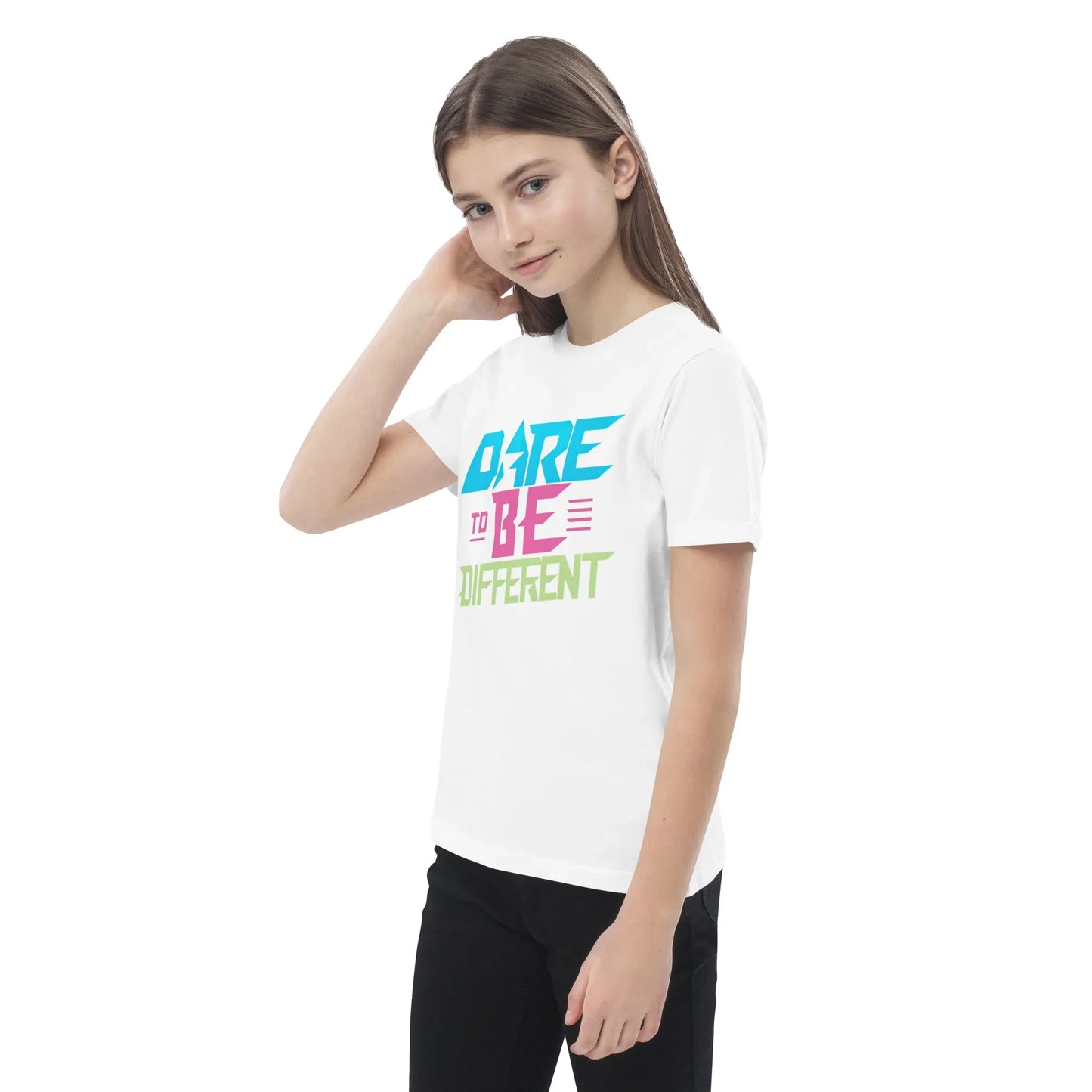 Organic Cotton Kids T-Shirt | Dare To Be Different - AwRans Clothing