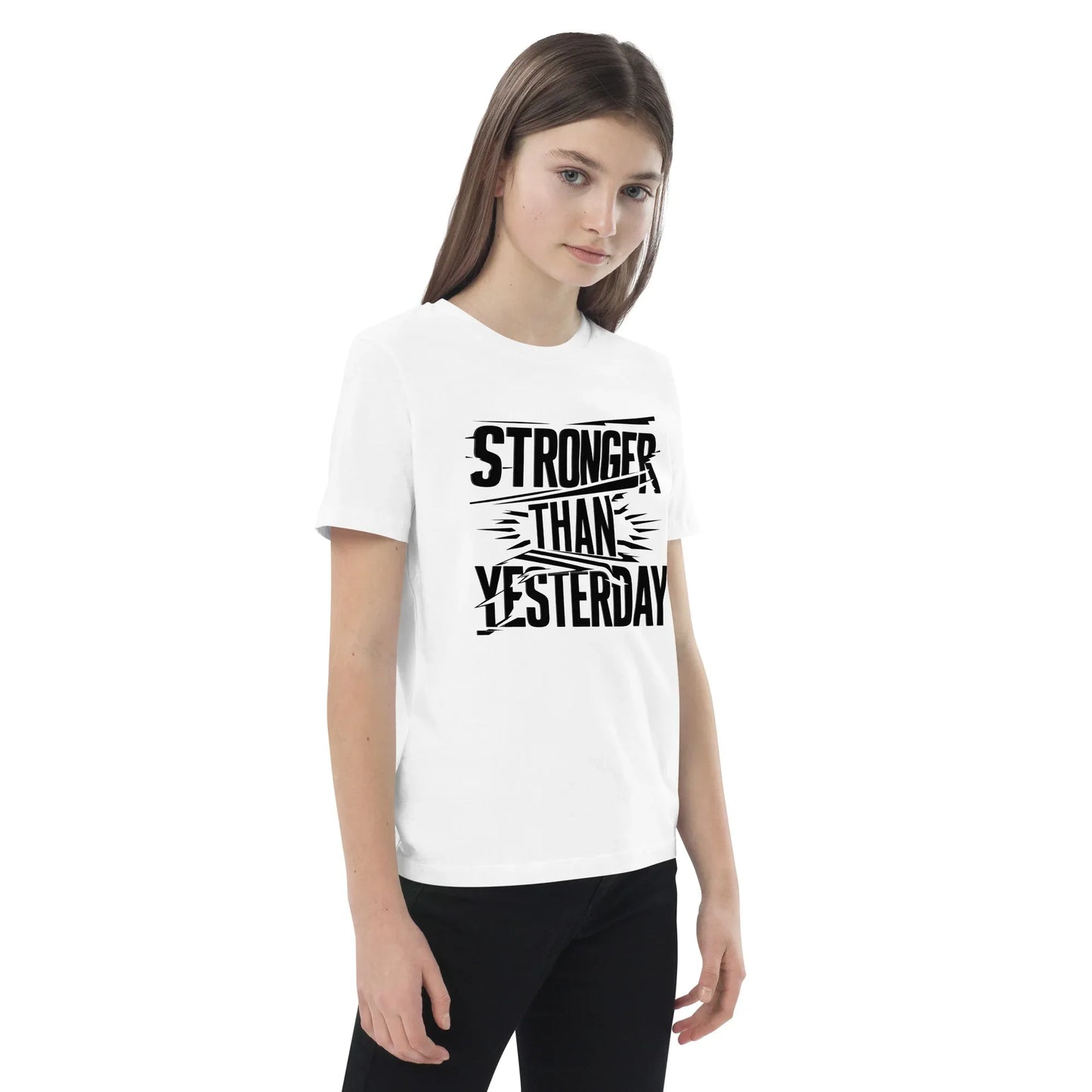 Organic Cotton Kids T-Shirt | Stronger Than Yesterday - AwRans Clothing