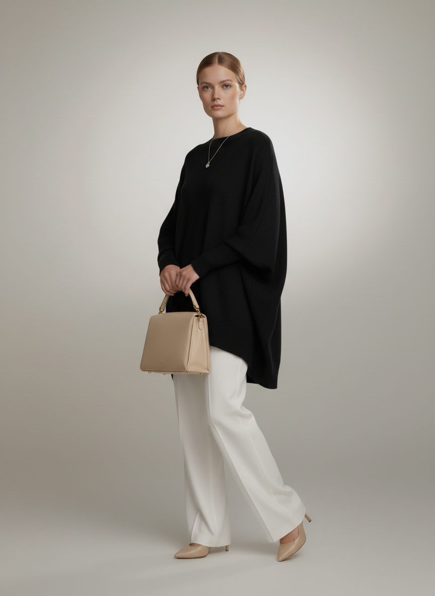 Chic Oversized Batwing Sweater