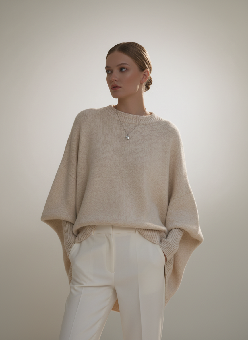 Chic Oversized Batwing Sweater