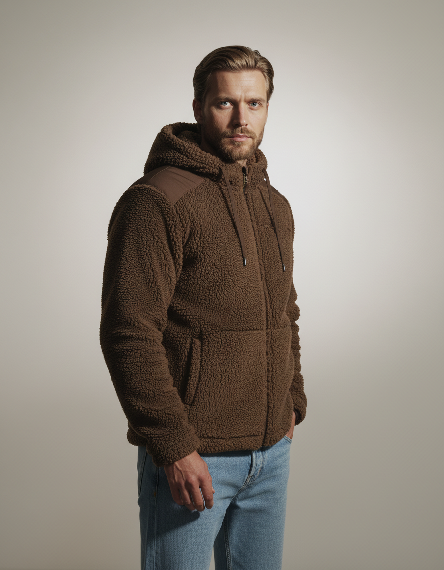 Urban Sherpa Fleece Hooded Jacket