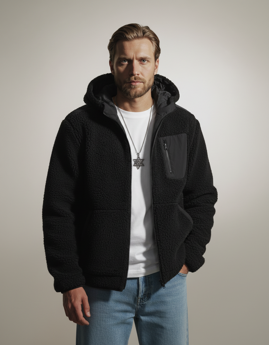 Urban Sherpa Fleece Hooded Jacket