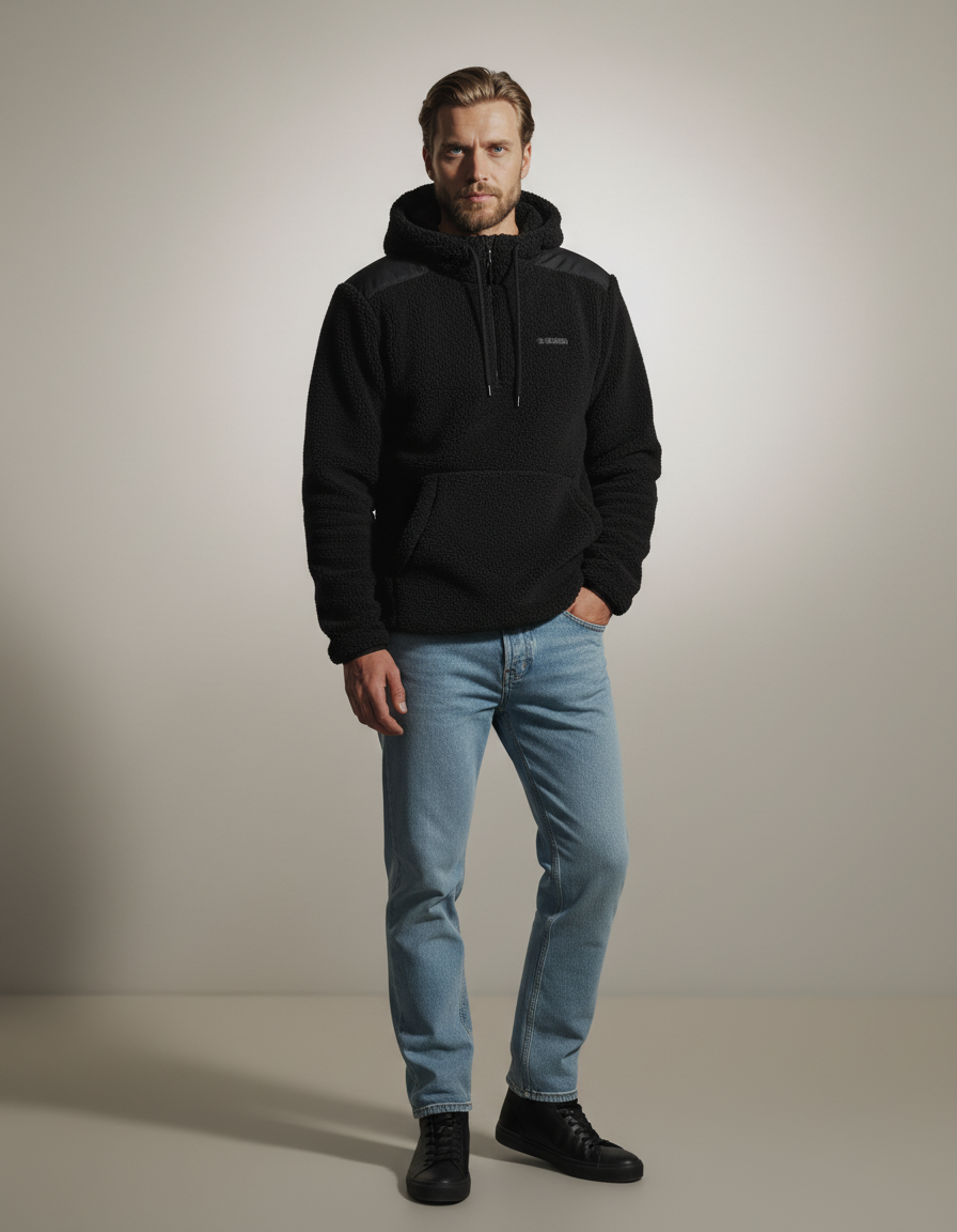 Urban Sherpa Fleece Hooded Jacket