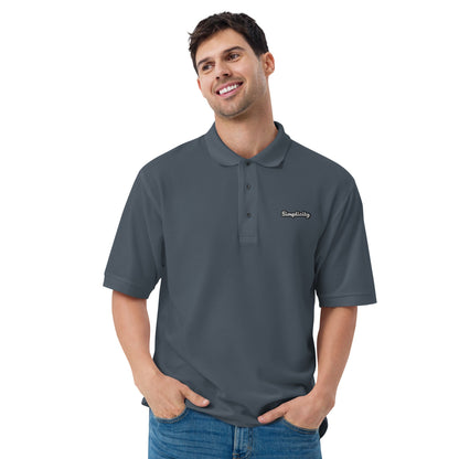 Simplicity - Embroidered Men's Premium Polo Shirt