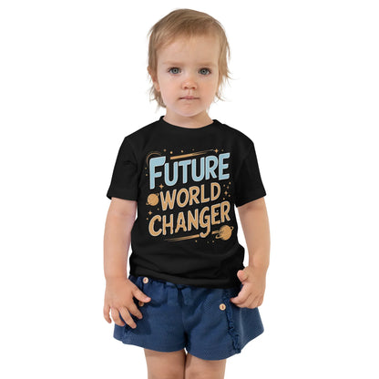 Toddler Short Sleeve Tee | Future World Changer - AwRans Clothing