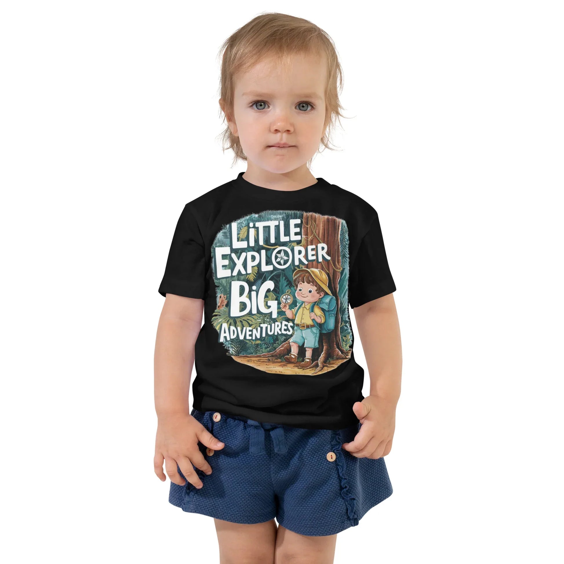 Toddler Short Sleeve Tee | Little Explorer Big Adventures - AwRans Clothing