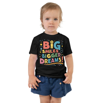 Toddler Short Sleeve Tee | Big Smiles Bigger Dreams! - AwRans Clothing