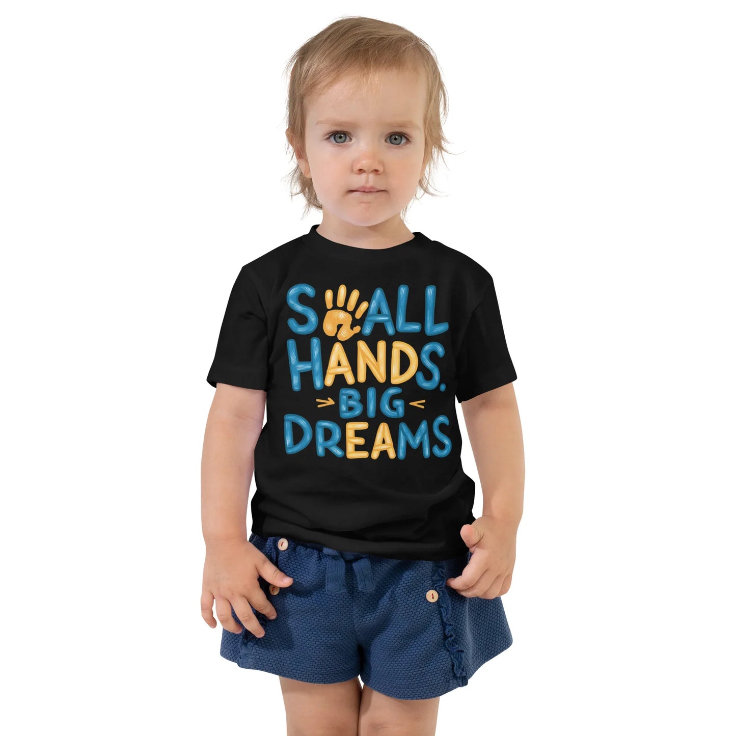 Toddler Short Sleeve Tee | Small Hands Big Dreams - AwRans Clothing
