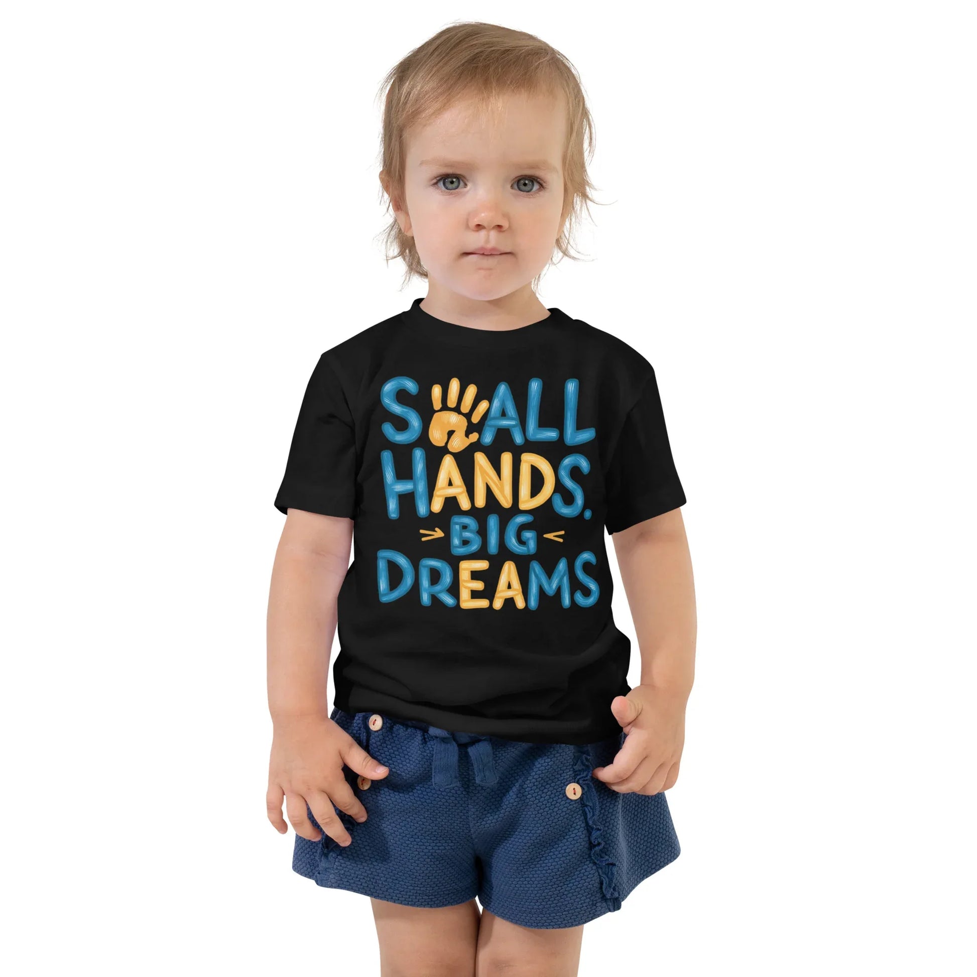 Toddler Short Sleeve Tee | Small Hands Big Dreams - AwRans Clothing