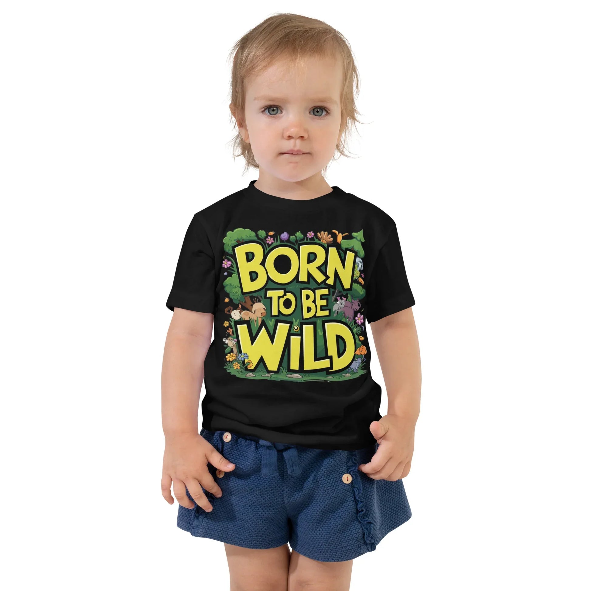 Toddler Short Sleeve Tee | Born To Be Wild - AwRans Clothing