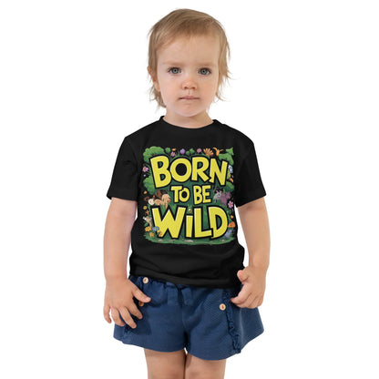 Toddler Short Sleeve Tee | Born To Be Wild - AwRans Clothing