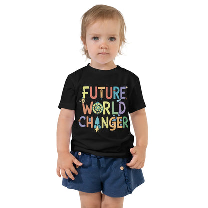 Toddler Short Sleeve Tee | Future World Changer - AwRans Clothing