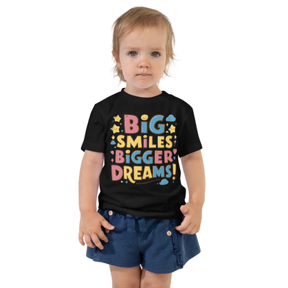Toddler Short Sleeve Tee | Big Smiles Bigger Dreams! - AwRans Clothing