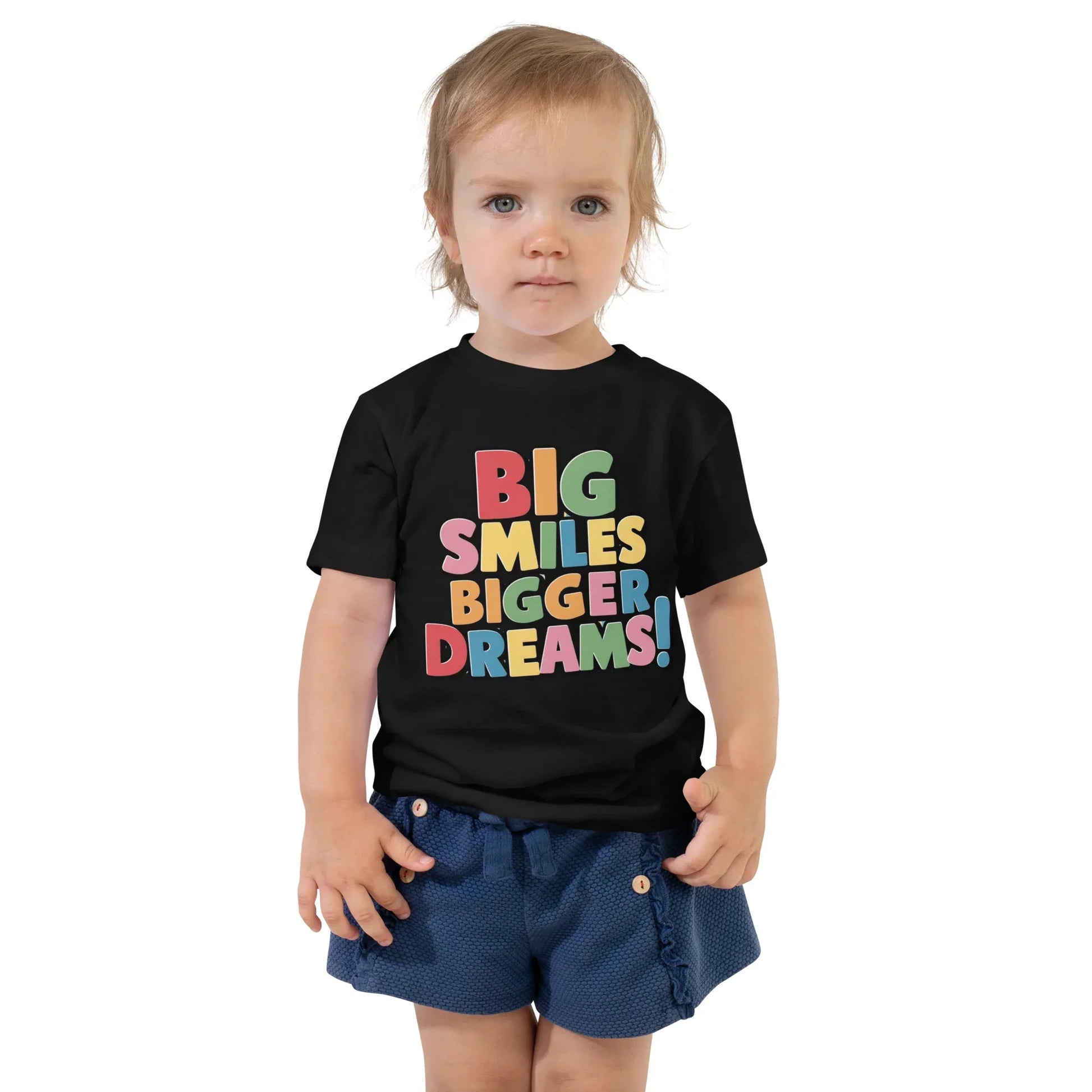 Toddler Short Sleeve Tee | Big Smiles Bigger Dreams! - AwRans Clothing