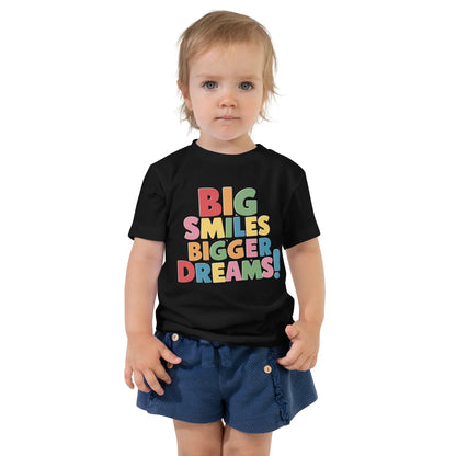 Toddler Short Sleeve Tee | Big Smiles Bigger Dreams! - AwRans Clothing