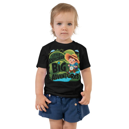 Toddler Short Sleeve Tee | Little Explorer Big Adventures - AwRans Clothing