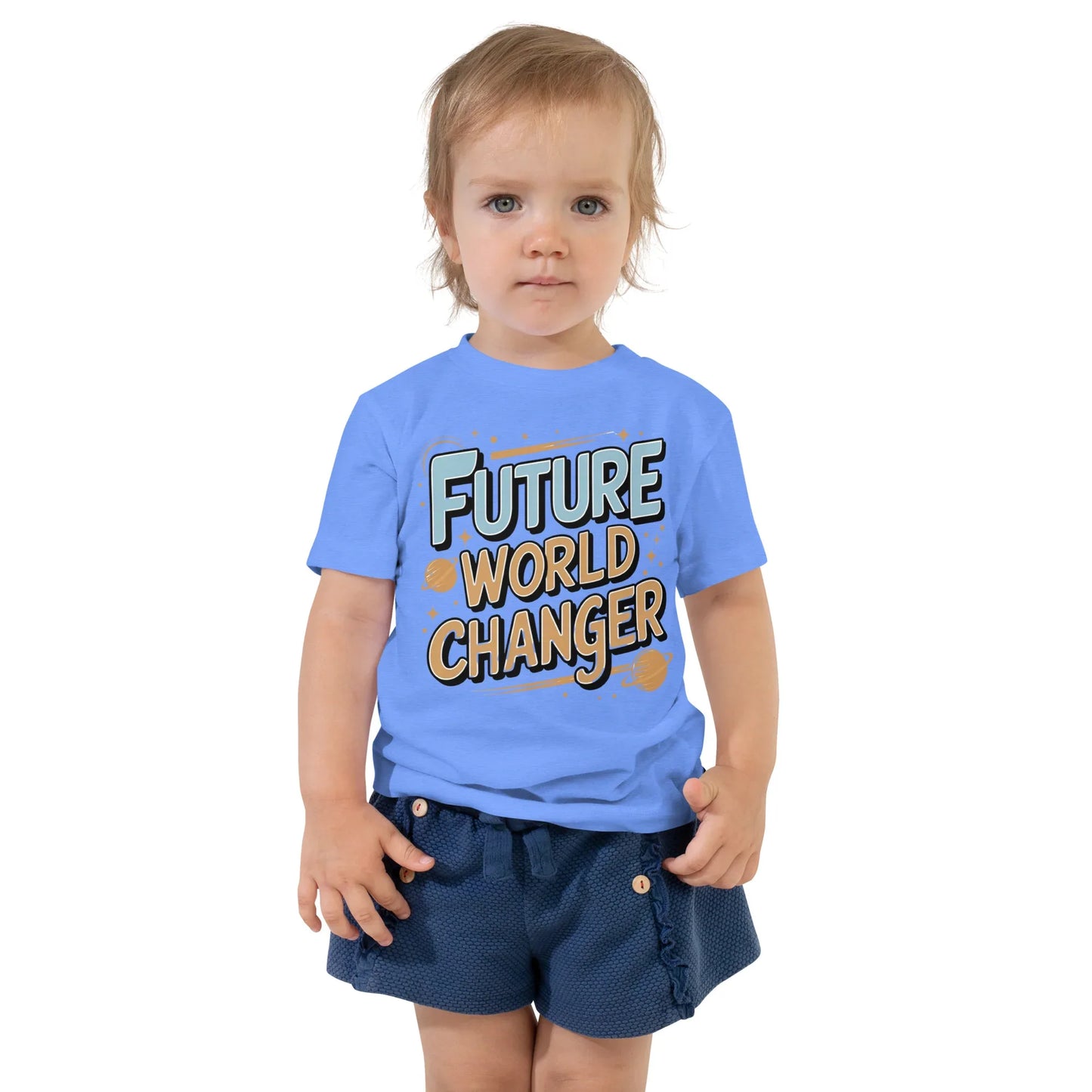 Toddler Short Sleeve Tee | Future World Changer - AwRans Clothing