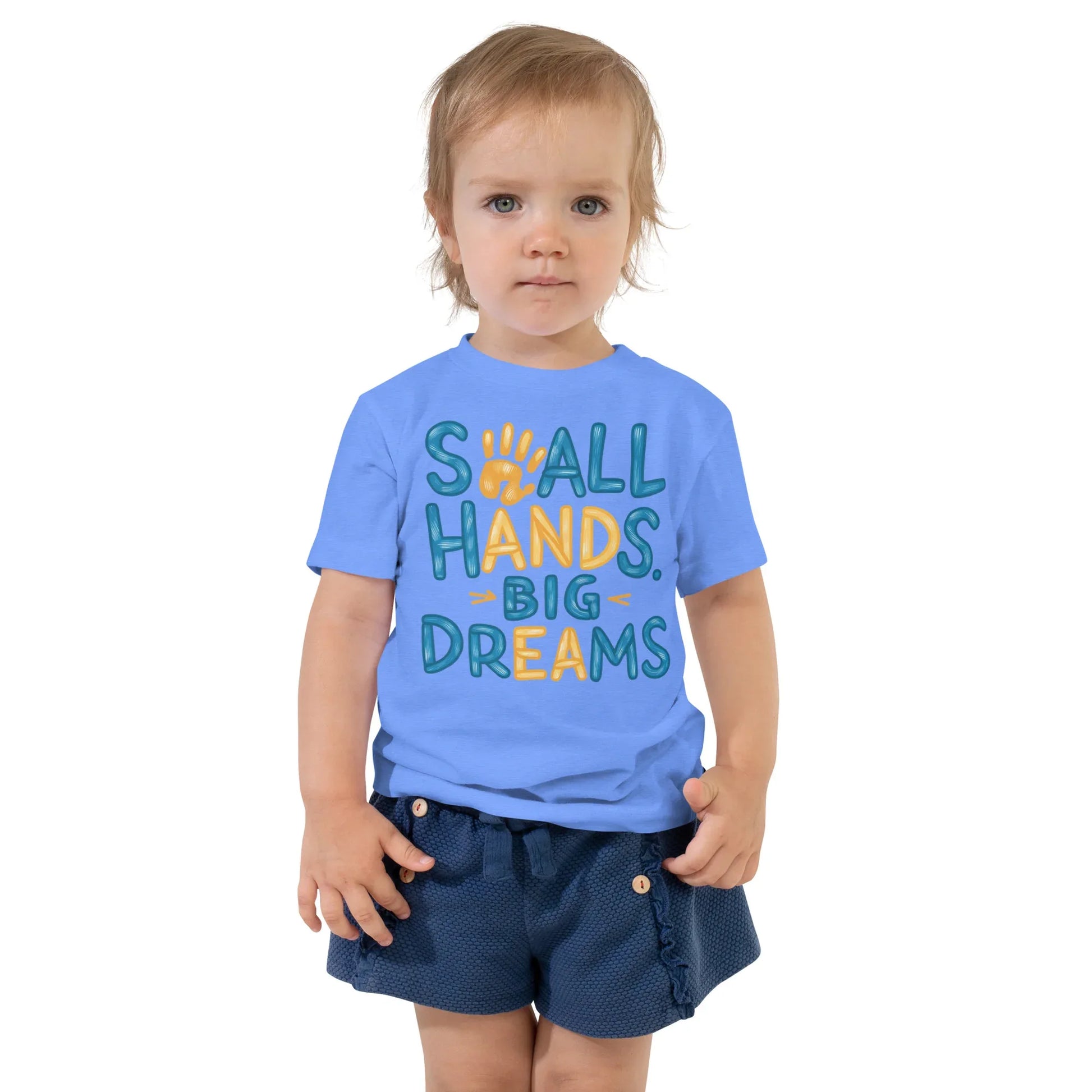 Toddler Short Sleeve Tee | Small Hands Big Dreams - AwRans Clothing