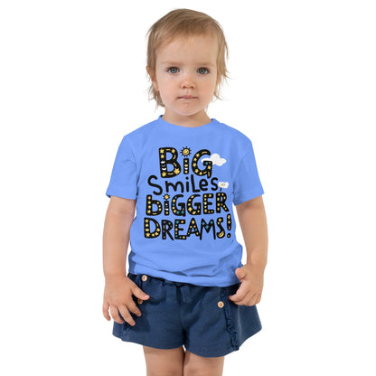 Toddler Short Sleeve Tee | Big Smiles Bigger Dreams! - AwRans Clothing