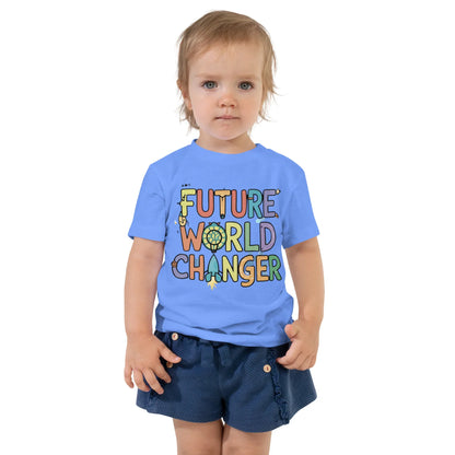 Toddler Short Sleeve Tee | Future World Changer - AwRans Clothing