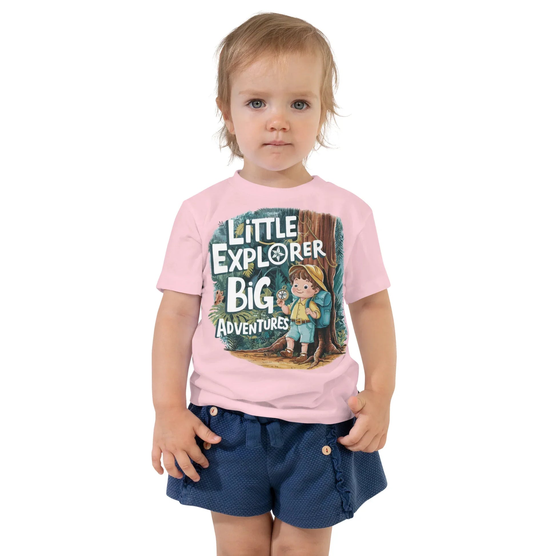 Toddler Short Sleeve Tee | Little Explorer Big Adventures - AwRans Clothing