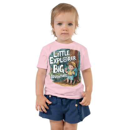 Toddler Short Sleeve Tee | Little Explorer Big Adventures - AwRans Clothing