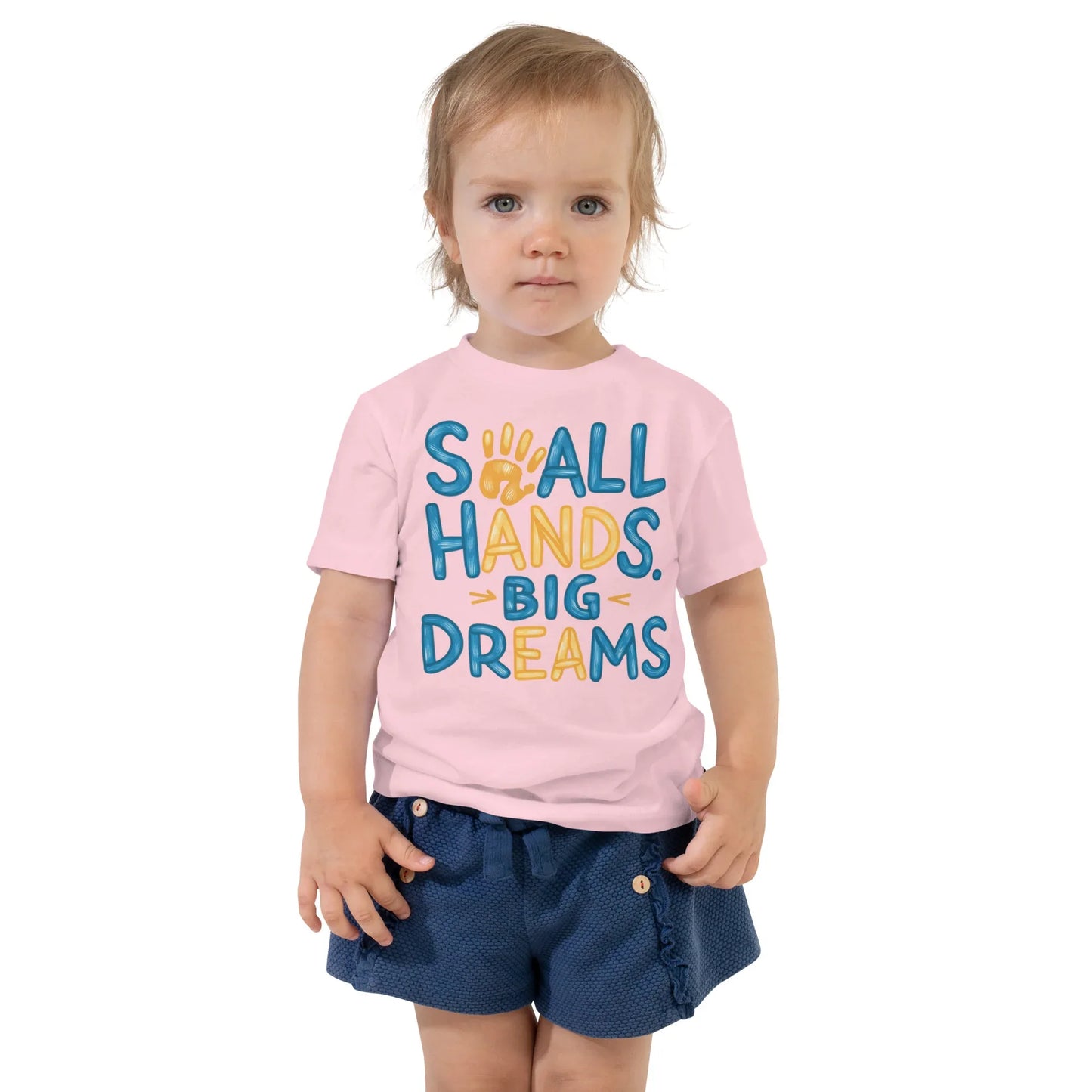 Toddler Short Sleeve Tee | Small Hands Big Dreams - AwRans Clothing