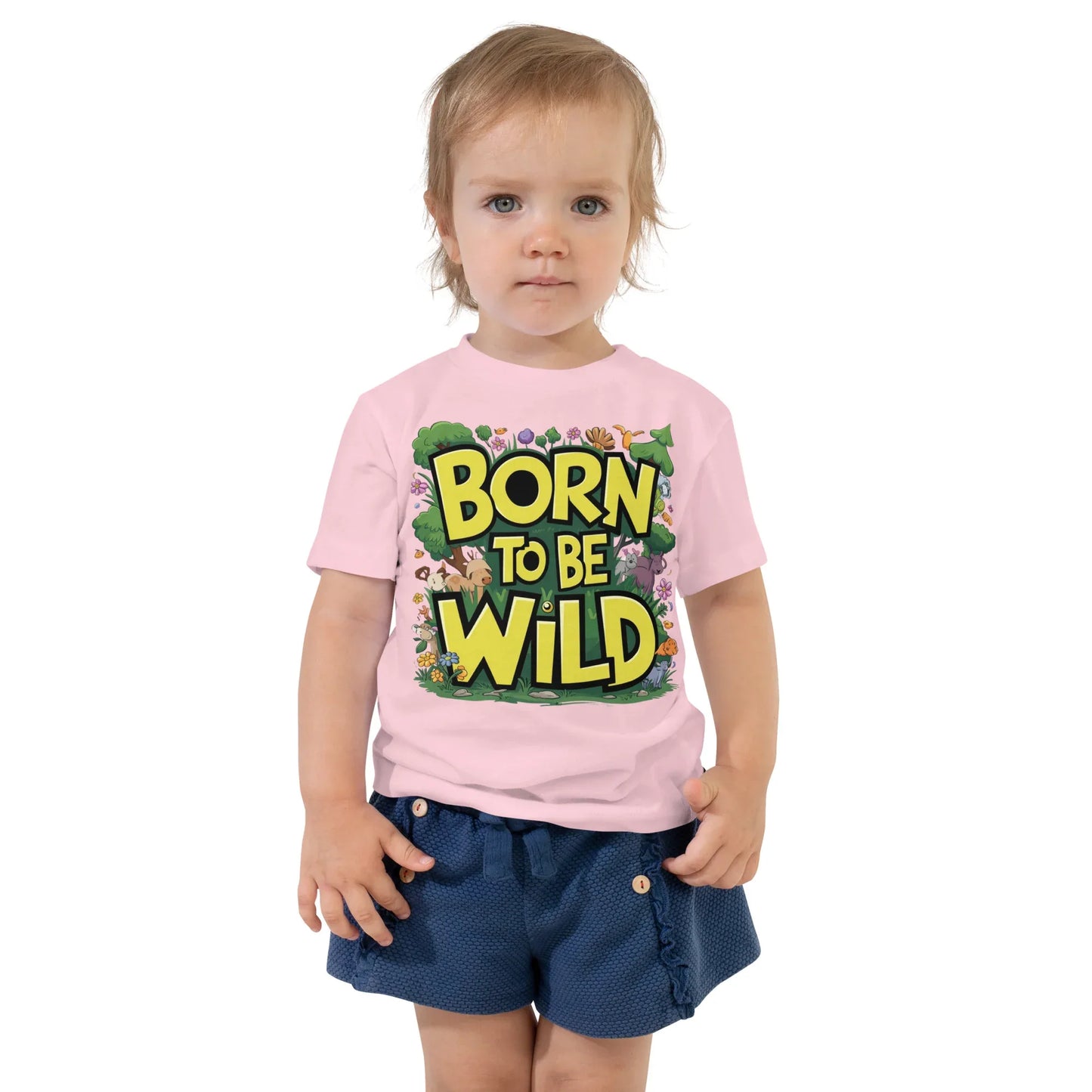 Toddler Short Sleeve Tee | Born To Be Wild - AwRans Clothing