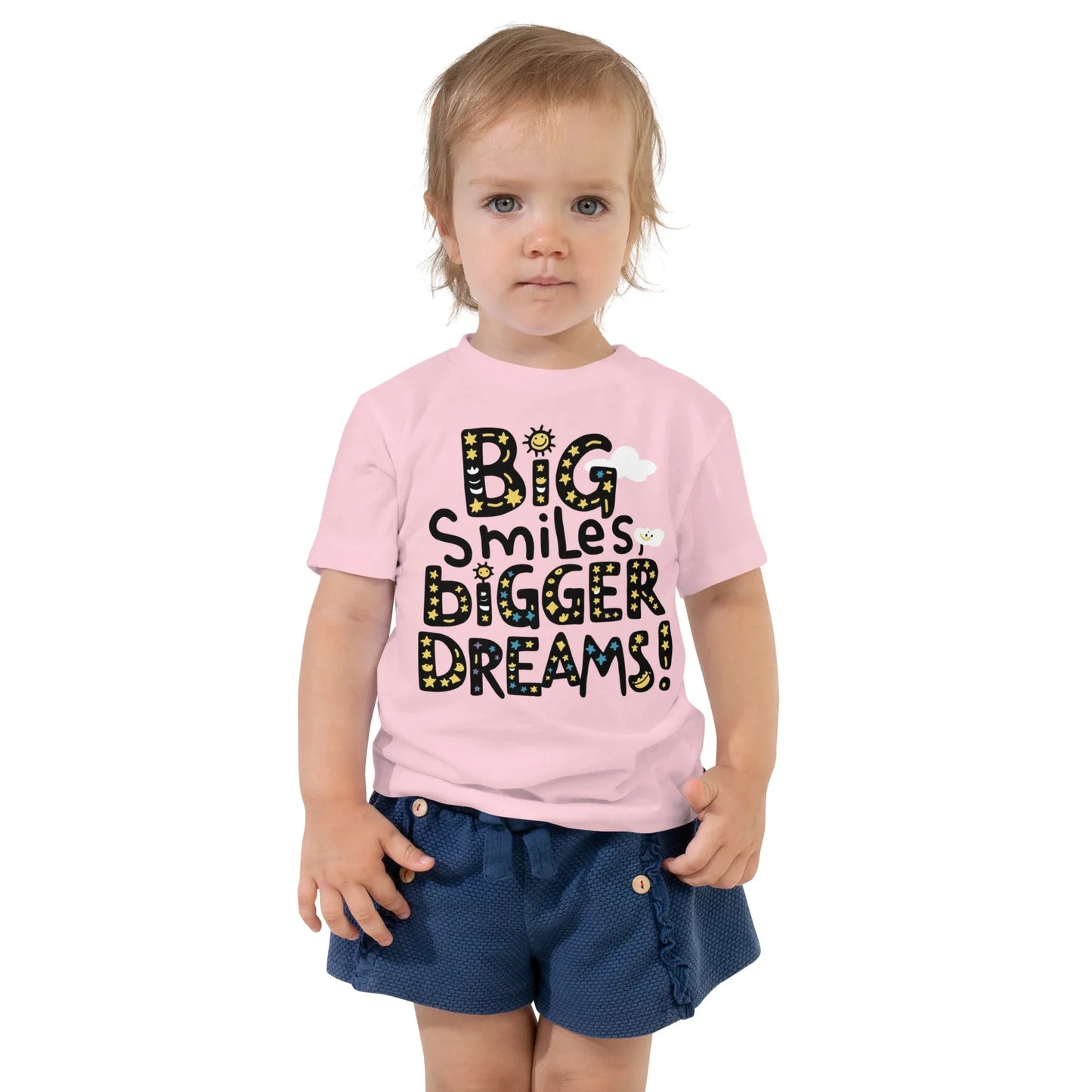 Toddler Short Sleeve Tee | Big Smiles Bigger Dreams! - AwRans Clothing