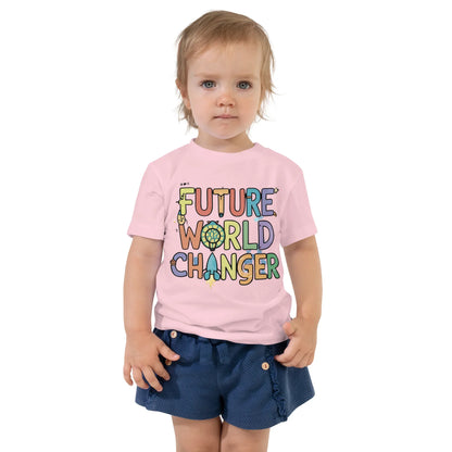 Toddler Short Sleeve Tee | Future World Changer - AwRans Clothing