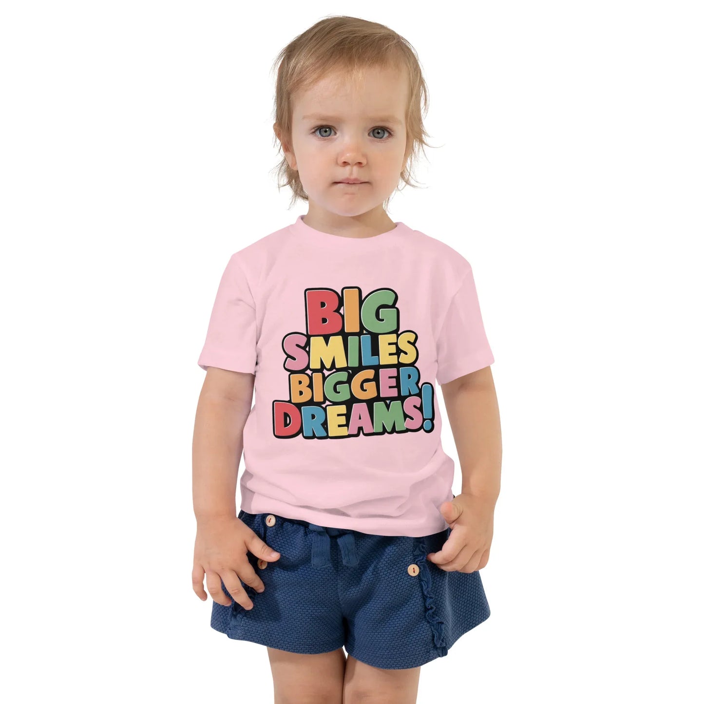 Toddler Short Sleeve Tee | Big Smiles Bigger Dreams! - AwRans Clothing