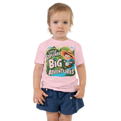 Toddler Short Sleeve Tee | Little Explorer Big Adventures - AwRans Clothing