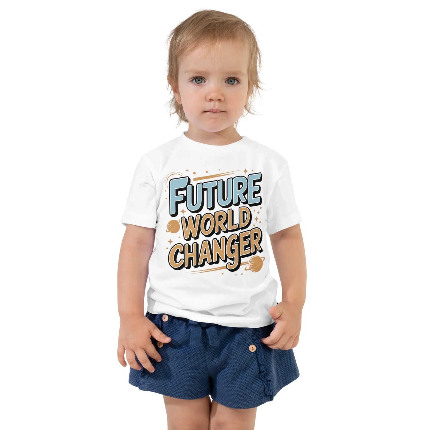 Toddler Short Sleeve Tee | Future World Changer - AwRans Clothing