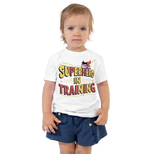 Toddler Short Sleeve Tee | Superhero In Training - AwRans Clothing