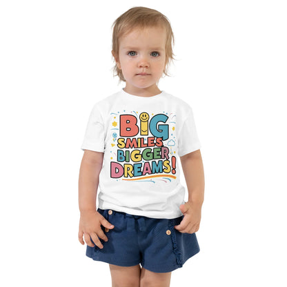 Toddler Short Sleeve Tee | Big Smiles Bigger Dreams! - AwRans Clothing