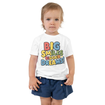 Toddler Short Sleeve Tee | Big Smiles Bigger Dreams! - AwRans Clothing