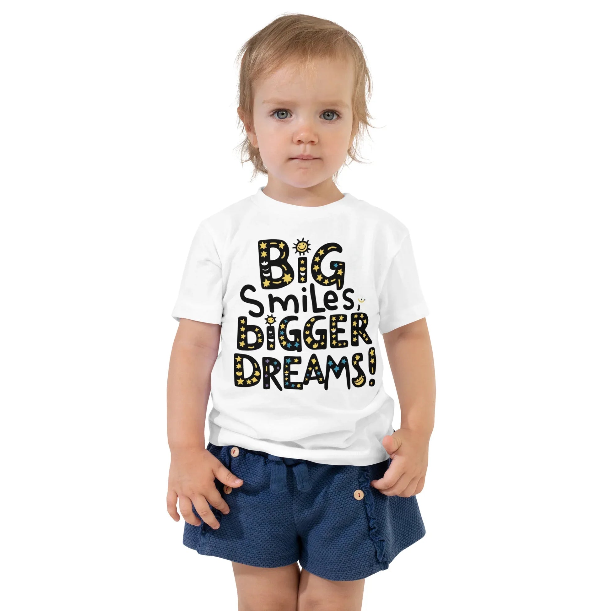 Toddler Short Sleeve Tee | Big Smiles Bigger Dreams! - AwRans Clothing