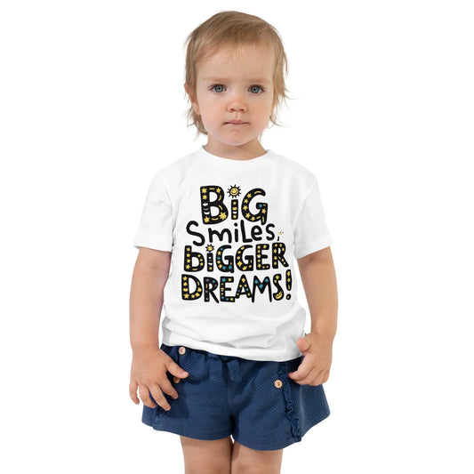 Toddler Short Sleeve Tee | Big Smiles Bigger Dreams! - AwRans Clothing