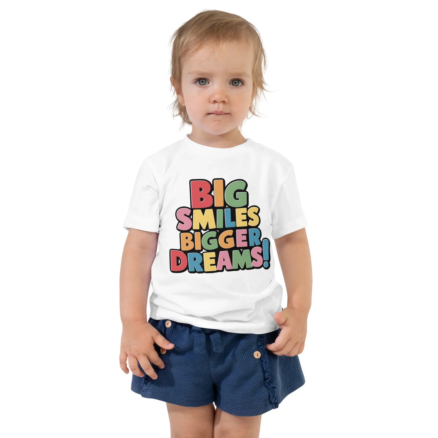 Toddler Short Sleeve Tee | Big Smiles Bigger Dreams! - AwRans Clothing