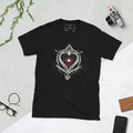 Unisex | Black Heart Candle Short-Sleeve T-Shirt Black t-shirt AwRans Clothing unisex-basic-softstyle-t-shirt-black-front-65f29eaad5228