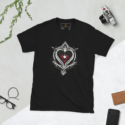 Unisex | Black Heart Candle Short-Sleeve T-Shirt - AwRans Clothing
