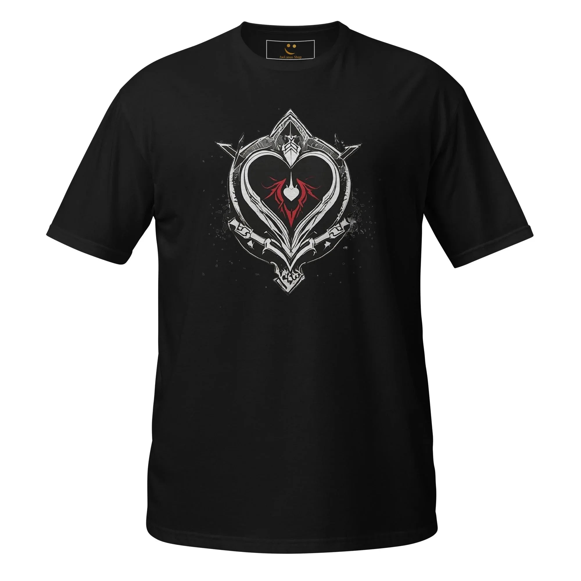 Unisex | Black Heart Candle Short-Sleeve T-Shirt t-shirt AwRans Clothing unisex-basic-softstyle-t-shirt-black-front-65f29eaad76fa